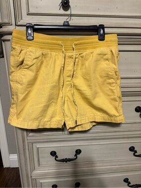 Orvis Yellow High-Waist Drawstring Women's Shorts